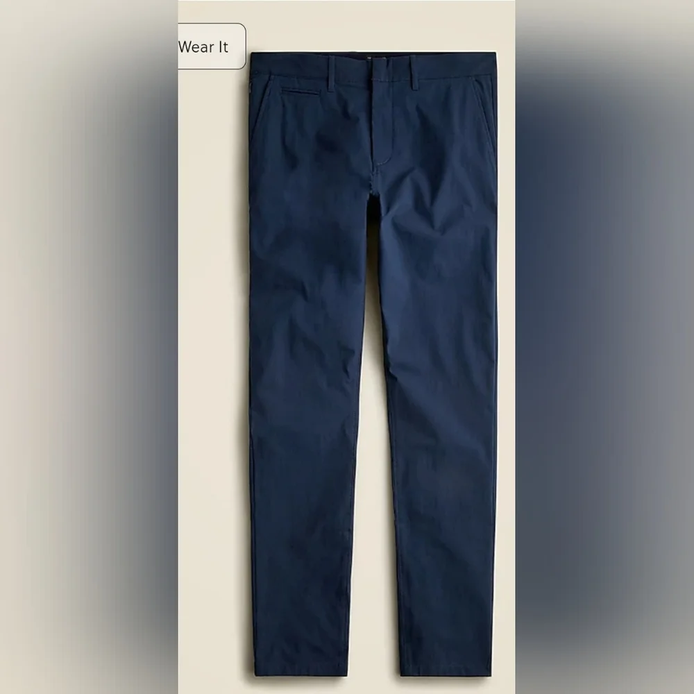 Nwt J. Crew 1040 Athletic Fit Tech Pant AX689 size 29/32 Navy
